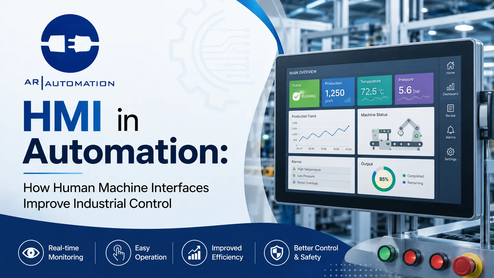 Read more about the article HMI in Automation: How Human Machine Interfaces Improve Industrial Control